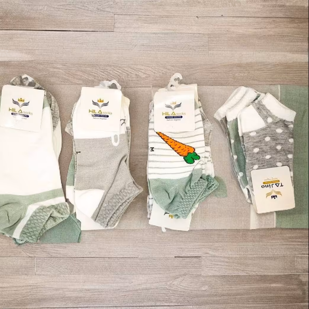 جوراب بچگانه نانو عطری ضخیم سایزبندی یکسال تا هشت سال