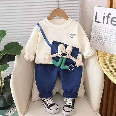 لباس بچه گانه ست بلوز شلوار اسپرت