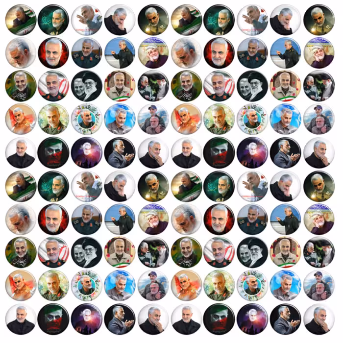 پیکسل شهید حاج قاسم سلیمانی  مجموعه 100 عددی 