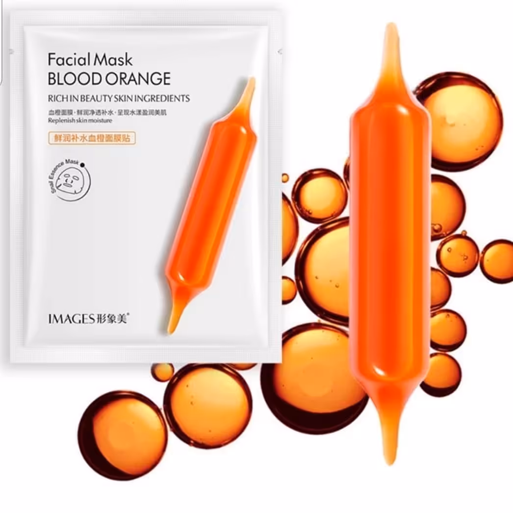 ماسک ورقه ای صورت پرتقال خونی کلاژنسازی صورت