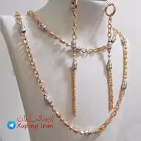 سرویس ژوپینگ طرح طلا Xuping نیم ست گردنبند و دستبند و گوشواره آویز هدیه کادو