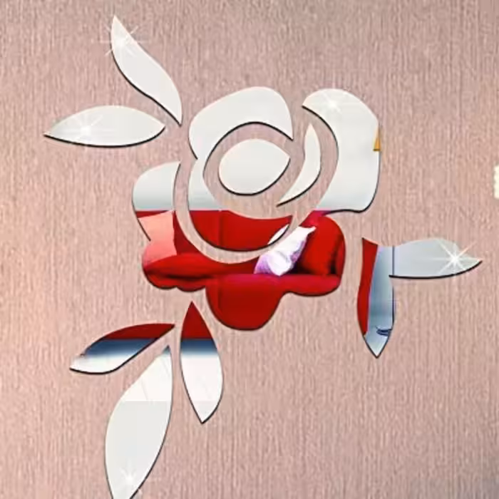 اینه دکوراتیو مدل گل سایز 30ساننی