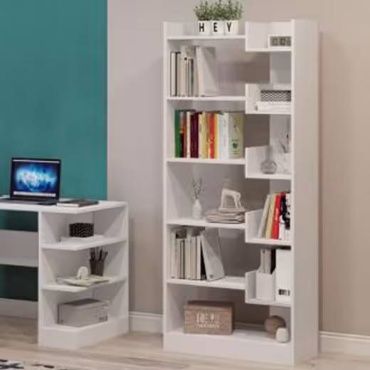 کتابخانه پنج طبقه مینیمال-c34