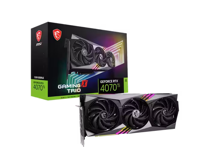 کارت گرافیک  ام اس آی مدل GeForce RTX™ 4070 Ti GAMING X TRIO 12G با حافظه 12 گیگابایت