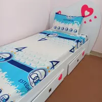 کاور تخت و روبالشتی یک نفره سه تکه طرح استقلال 