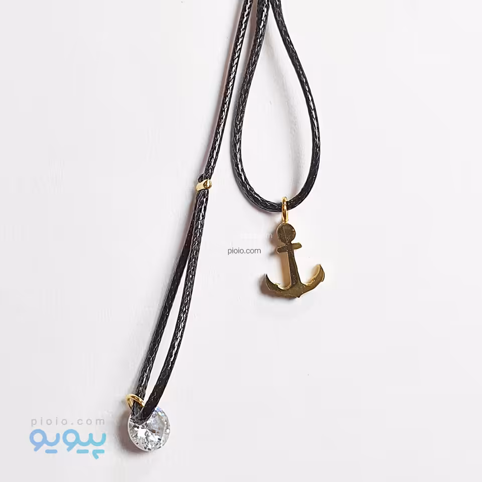 نیم ست گردنبند و گوشواره زنانه طرح لنگر کشتی