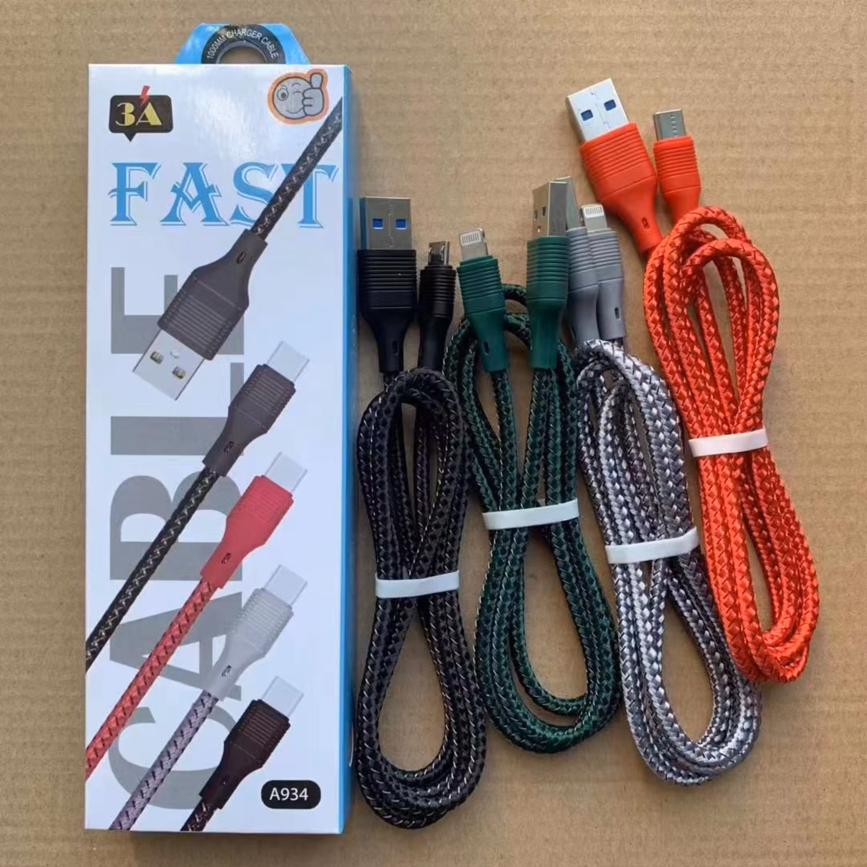 کابل تبدیل USB به MicroUSB کنفی مدل A934 طول 1 متر