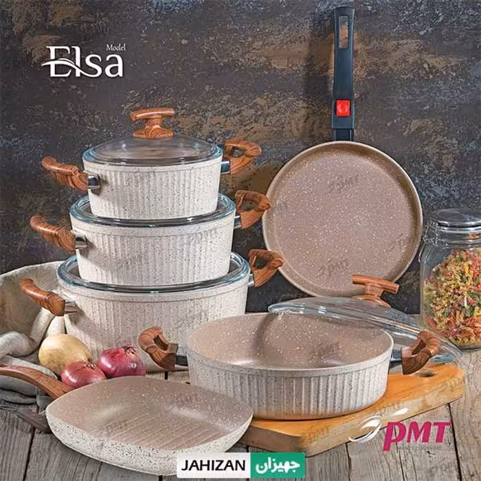 سرویس قابلمه 10پارچه PMT مدل السا