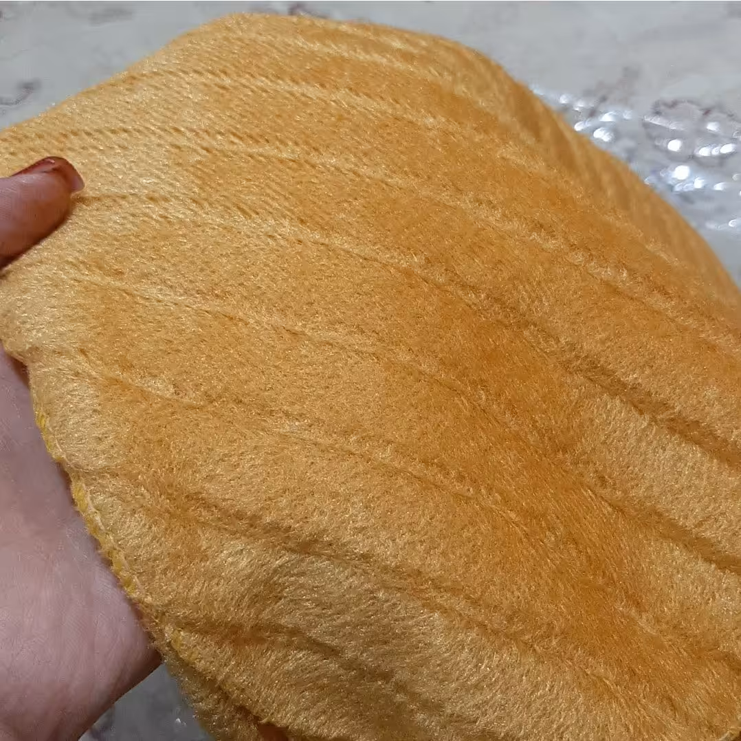 شال مخمل موهر پلیسه پم پم دار پاییزی ارزون