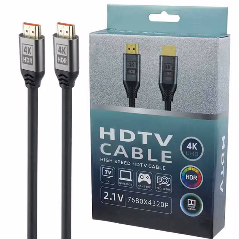 کابل 1.5 متری HDMI 4k v2.1  کارتن سبز