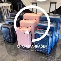 چمدان هایبورگ (سایز متوسط) جنس پلی کربنات  نشکن و بدنه نرم فول امکانات 