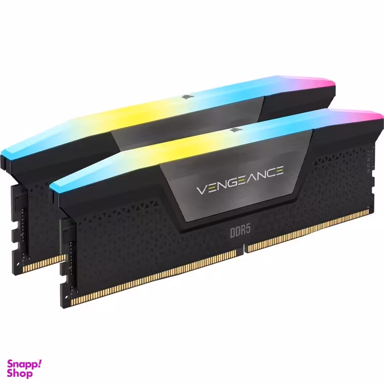 رم دسکتاپ کورسیر مدل VENGEANCE RGB DUAL 3200MHz CL16 DDR4 ظرفیت 32 گیگابایت بسته 2 عددی