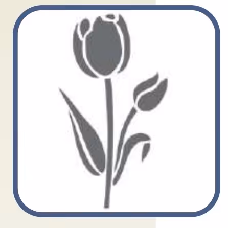 شابلون طرح گل کد 34 سایز 30  در 20 