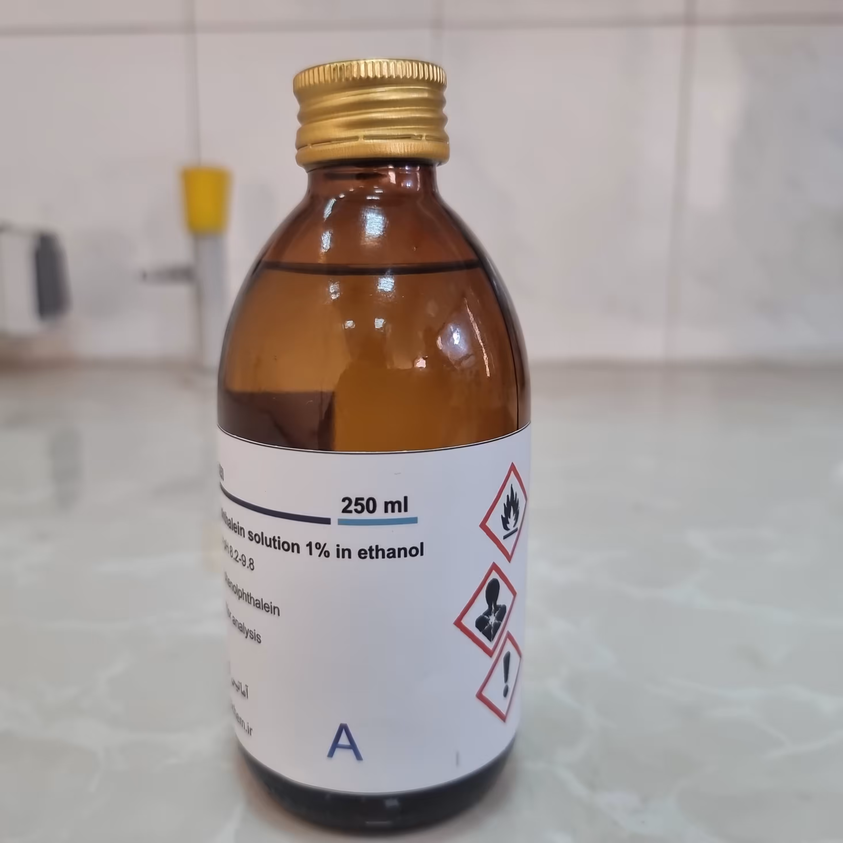 محلول فنل فتالئین 250 میلی لیتری برند 