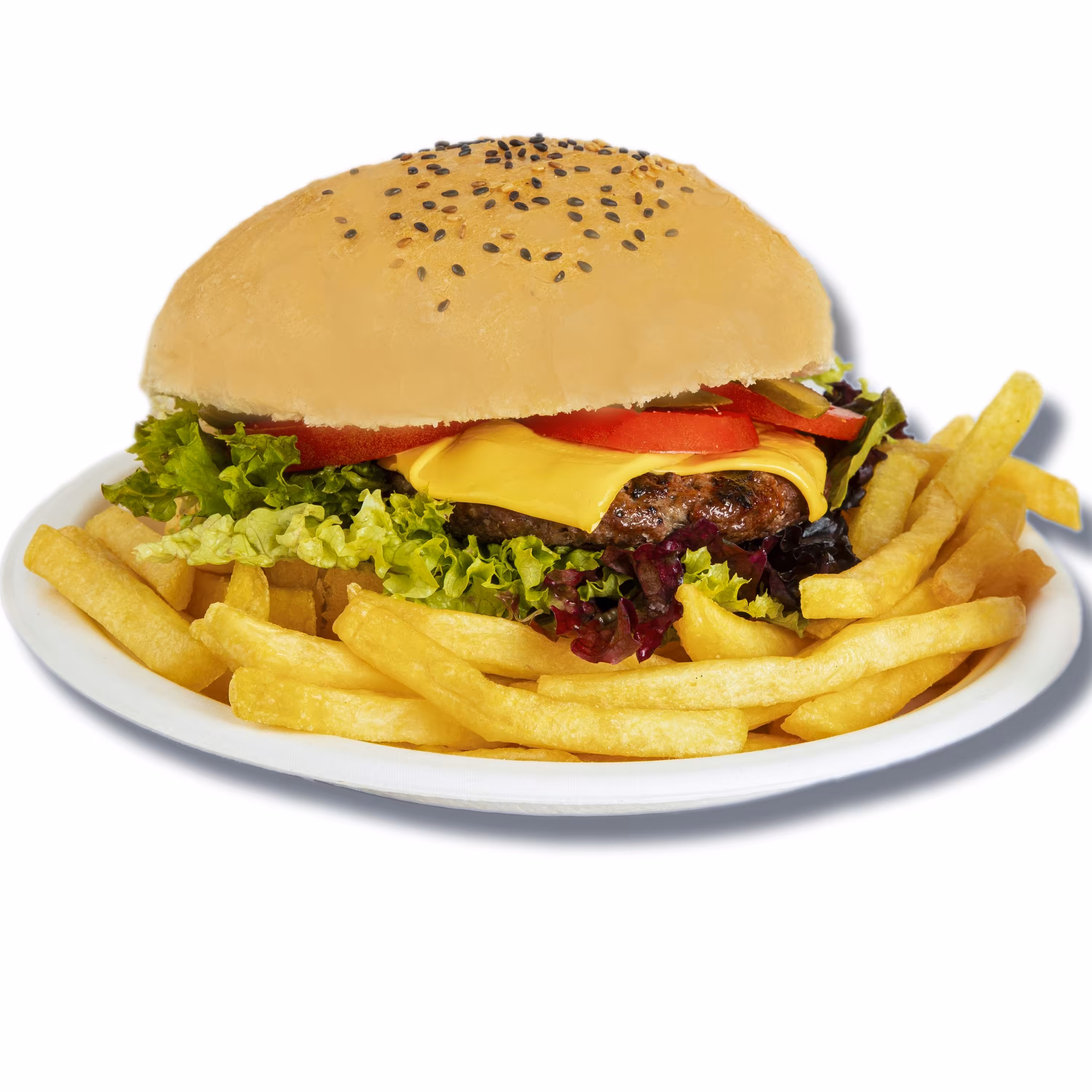 بشقاب یکبار مصرف 7 اینچ یک بسته 125 عددی