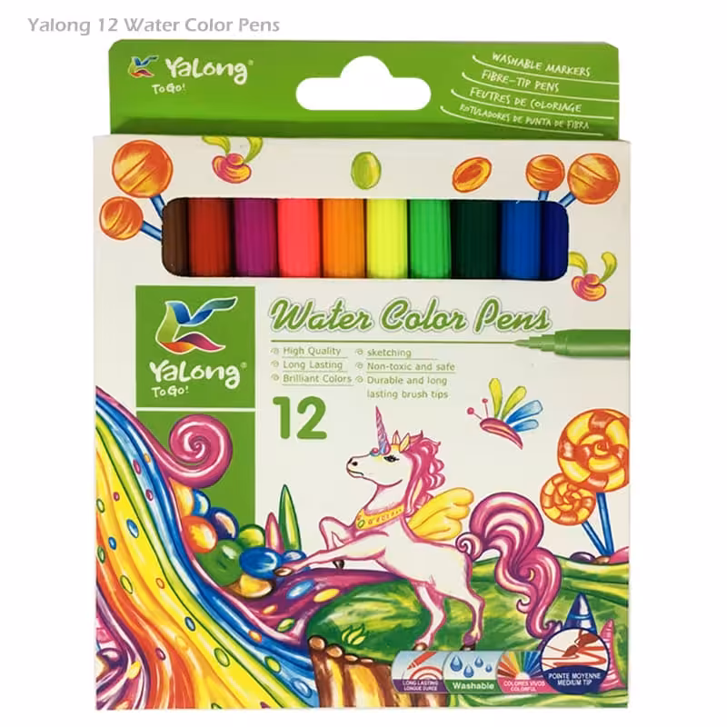 ماژیک رنگ آمیزی 12 رنگ یالونگ (Yalong)