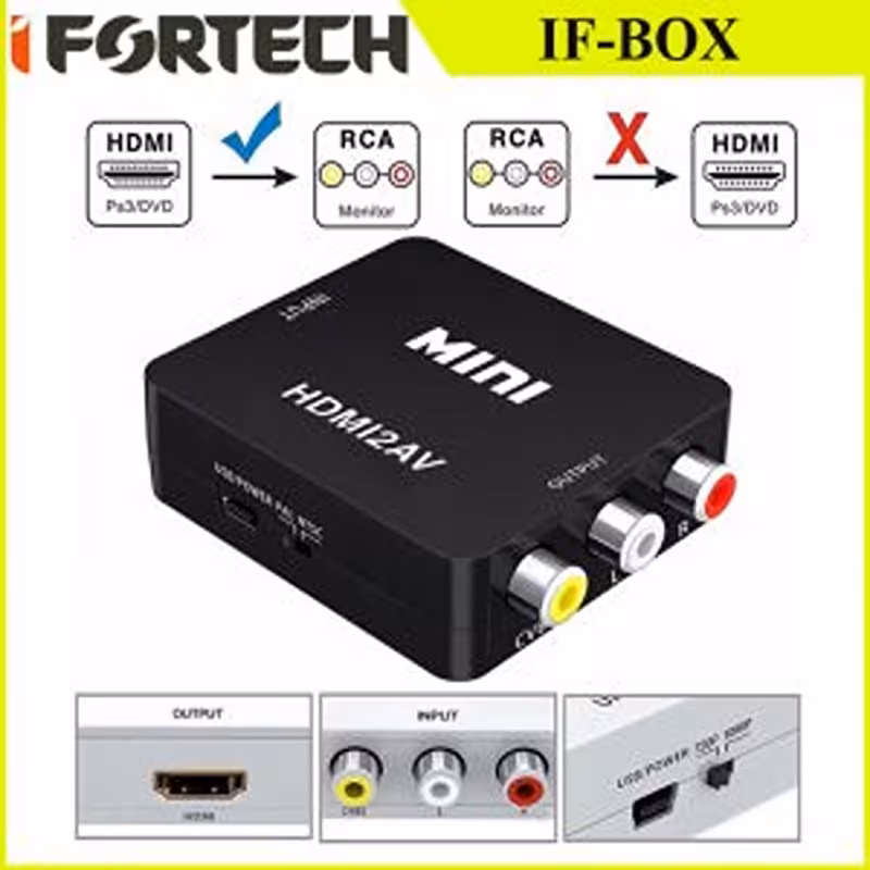 تبدیل HDMI به AV آیفورتک مدل Ifortech IF-BOX