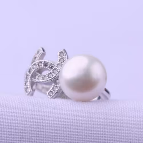 انگشتر نقره مروارید زنانه ( حلقه مروارید )