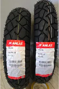 لاستیک موتورسیکلت 100 90 10 12 MB 80 توافق نامه تایر تیم HONDA SPACT ACTAVA 125 2024 سازگار Anlas