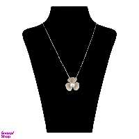گردنبند زنانه مدل گل یاس کد 538