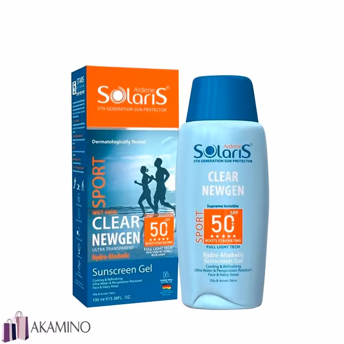 ژل هیدروالکلی ضد آفتابSPORT کلییر نیوژن SPF50 آردن سولاریس