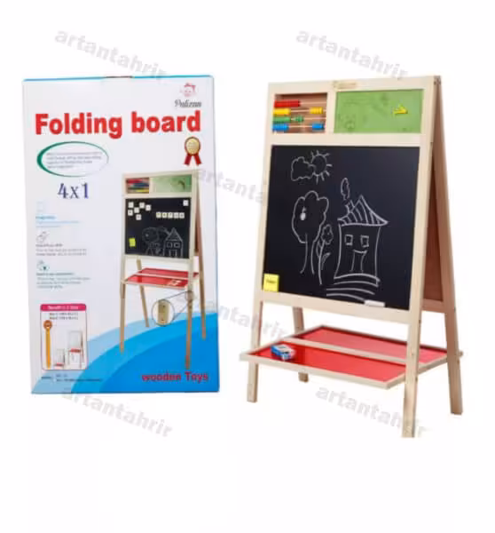 تخته دو رو پایه ثابت (بدون حروف الفبا فارسی)