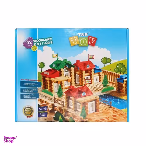 بازی آموزشی تک توی (Tak Toy) مدل کلبه جنگلی بسته 92 تکه