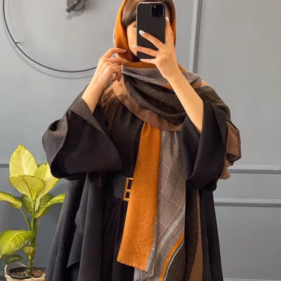 شال کرم مزونی نخ پنبه وارداتی اورجینال ارسال رایگان