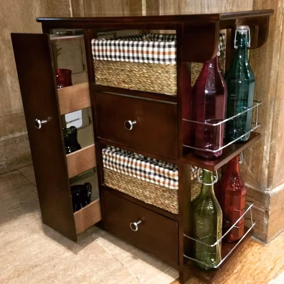 جا سیب و پیاز سوپر دار رنگ قهوه ای 