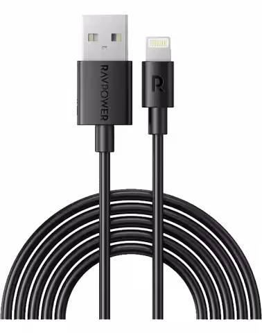 کابل شارژ 1 متری USB به Lightning راوپاور مدل RP-CB1014