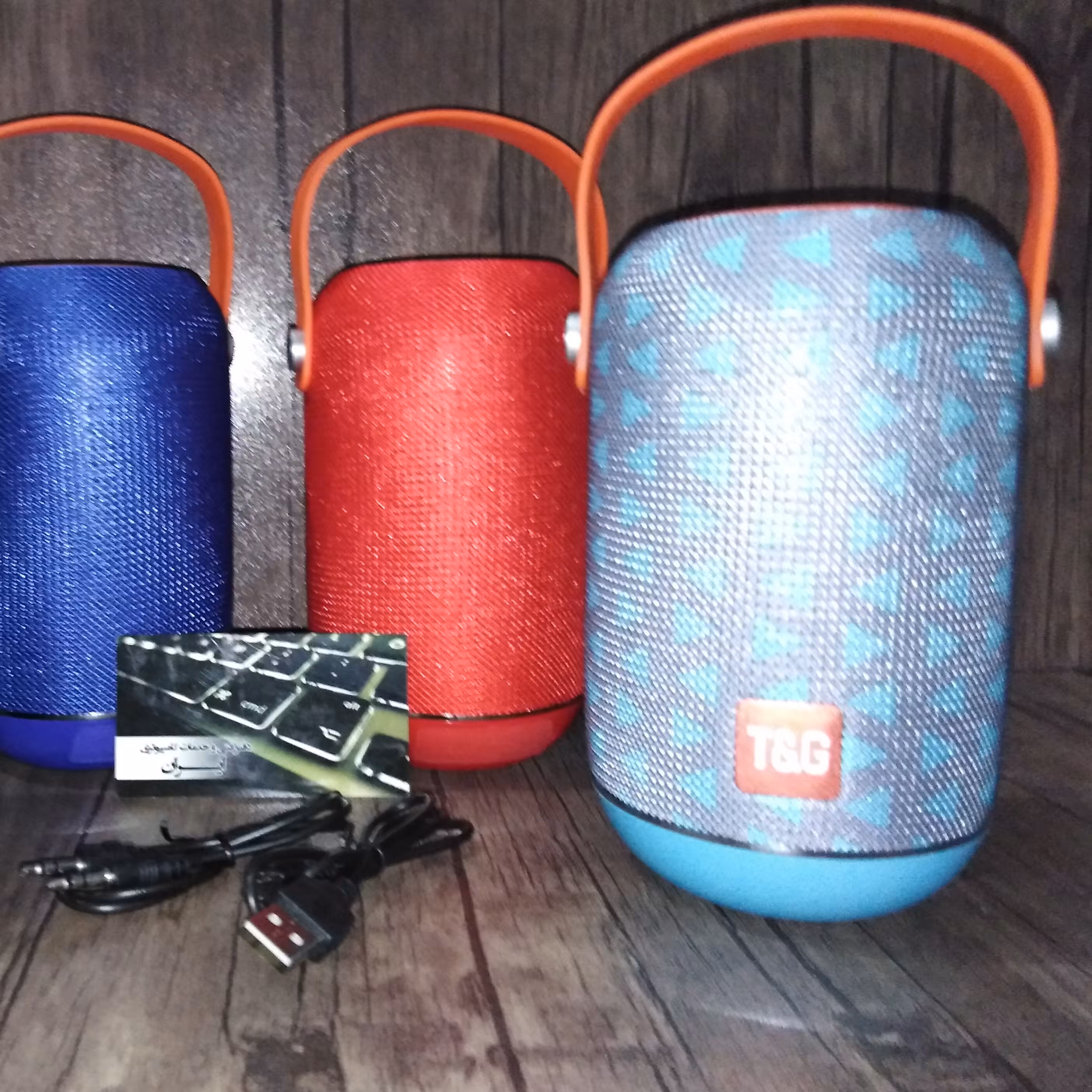اسپیکر بلوتوثی  TG107 رنگبندی قرمز آبی ارتشی
