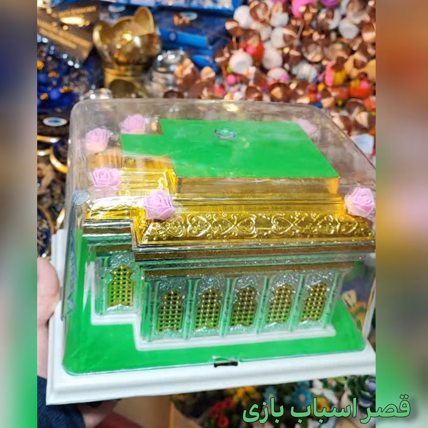ماکت و چراغ خواب آرامش بخش ضریح شش گوشه امام حسین (علیه السلام)