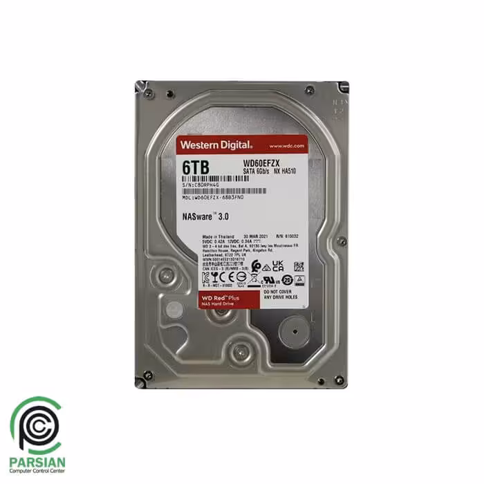 هارد دیسک اینترنال استوک وسترن دیجیتال Western Digital HDD WD60EFAX Red 6TB
