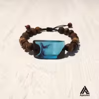 دستبند رزینی طرح دریا