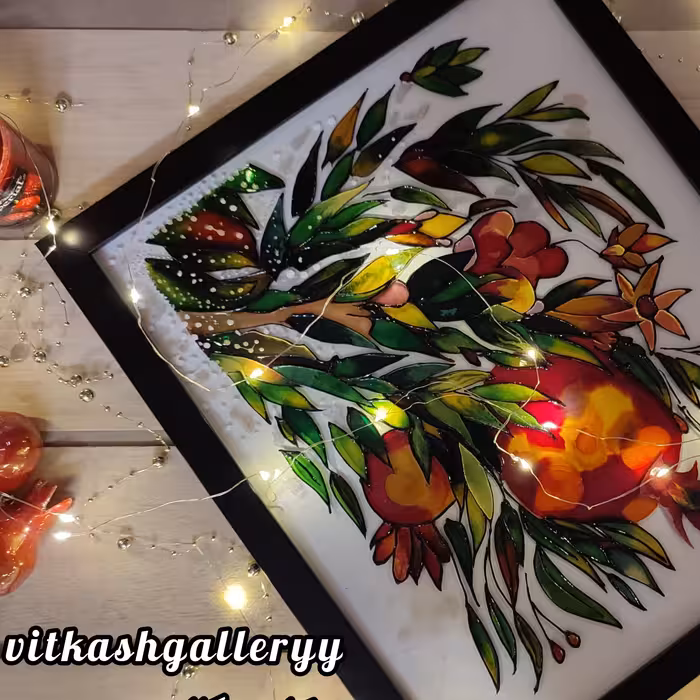 تابلو نقاشی(ویترای) 