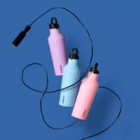 بطری آب سرد و گرم نگهدارنده کورکسیکل آبی آسمانی Corkcicle Series A Sport Canteen, 946 ml santorini