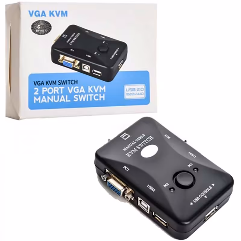 KVM Switch دستی 2 پورت رویال