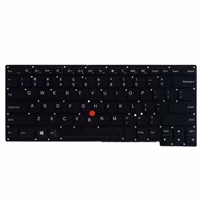 کیبرد لپ تاپ لنوو Thinkpad S440 مشکی باماوس با بک لایت بدون فریم