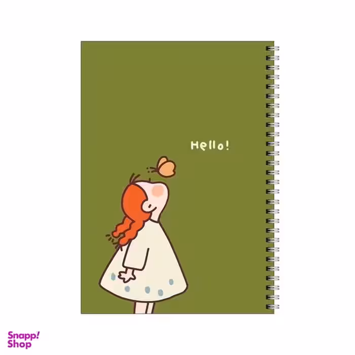 دفتر مشق 100 برگ بامبیلیپ طرح دختر و پروانه کد 6019607