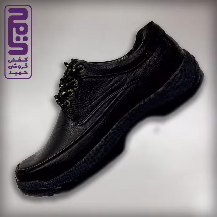 کفش روزمره طبی چرم طبیعی فرزین اصل مدل موناکو بندی 