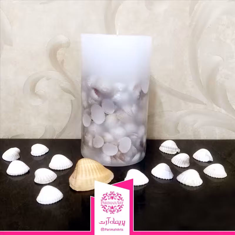 شمع صدفی کد5024  پریماه آرت - 1 عددی