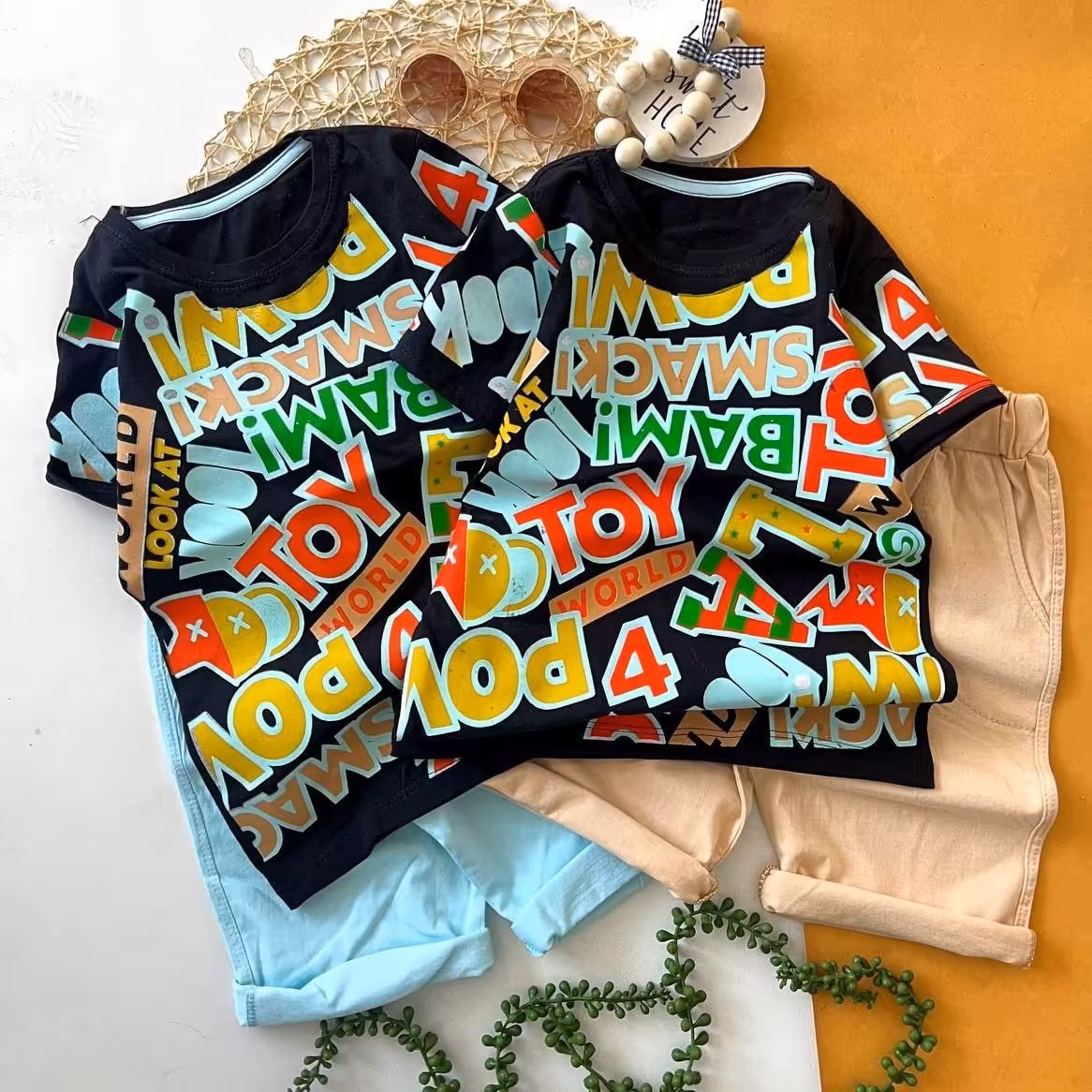 تیشرت شلوارک حروف..