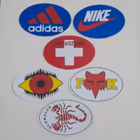 برچسب بیضی بزرگ قیمت هر عدد