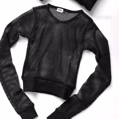 لباس فیشنت مشکی آستین دار