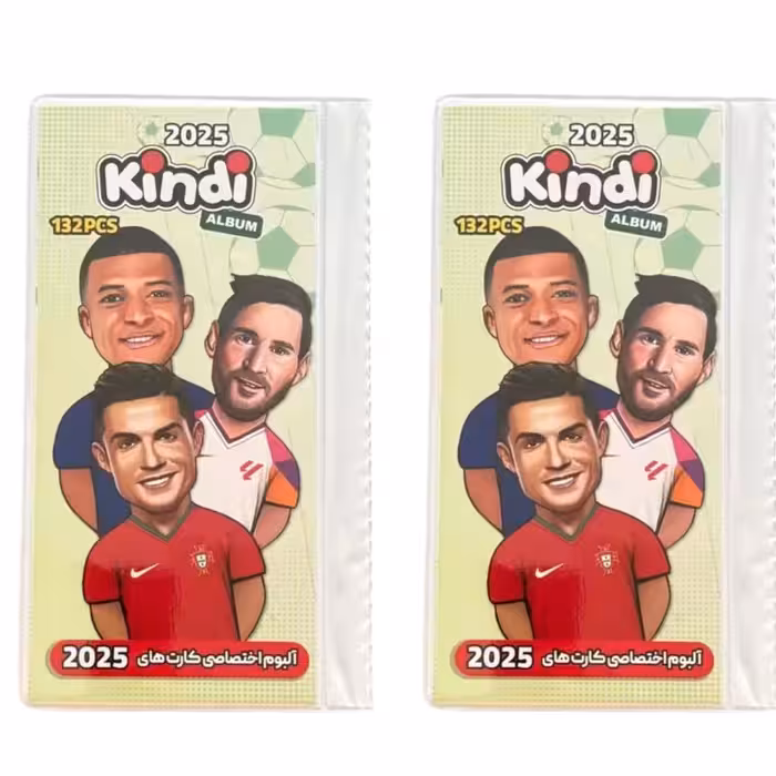 اسباب بازی شانسی کیمدی مدل آلبوم کارت های فوتبالی 2025 بسته 2 عددی