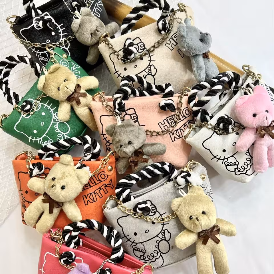 کیف عروسکی رنگبندی بالا ارسال رایگان 