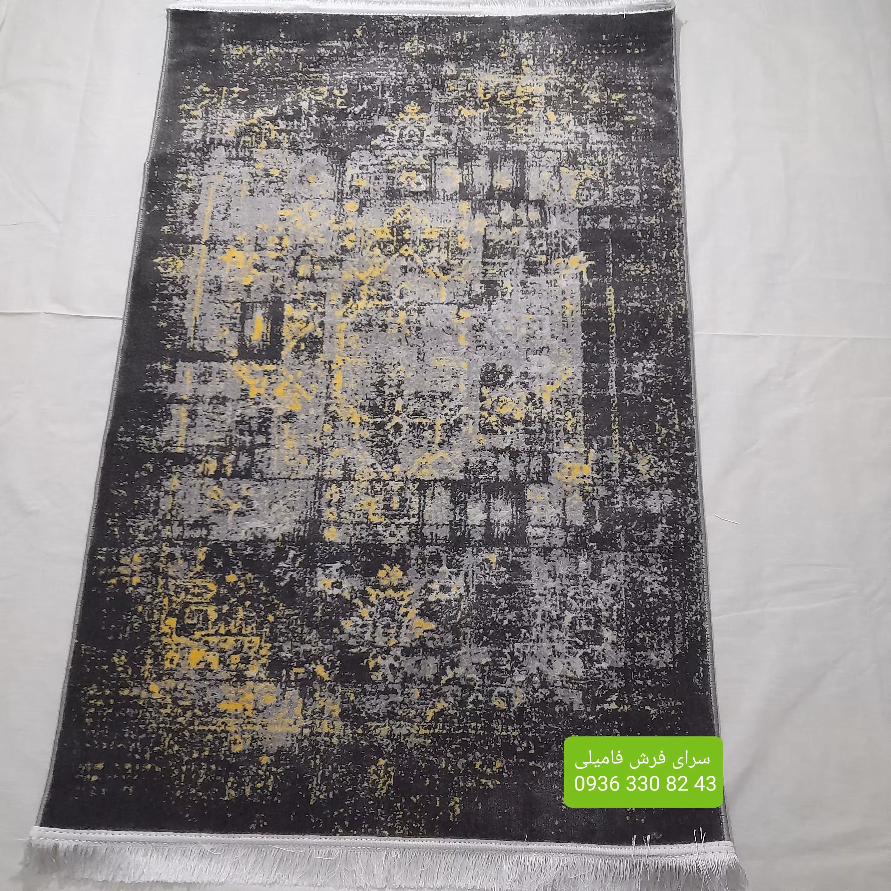 فرش وینتیج مدل کهنه نما طرح فرانسوی کد 416  سایز 4 متری