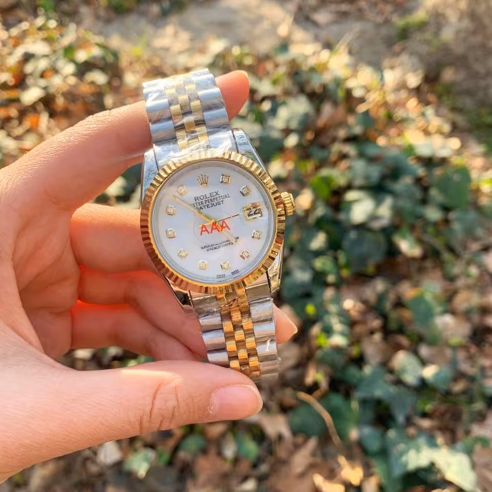 ساعت مچی رولکس دیت جاست مردانه بند استیل موتور ژاپن بالاترین گرید موجود در بازار رنگ ثابت