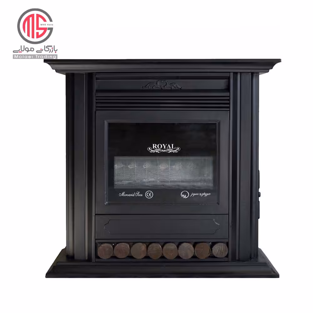 بخاری گازی مروارید سوز شرق شومینه رویال مدل 28000
