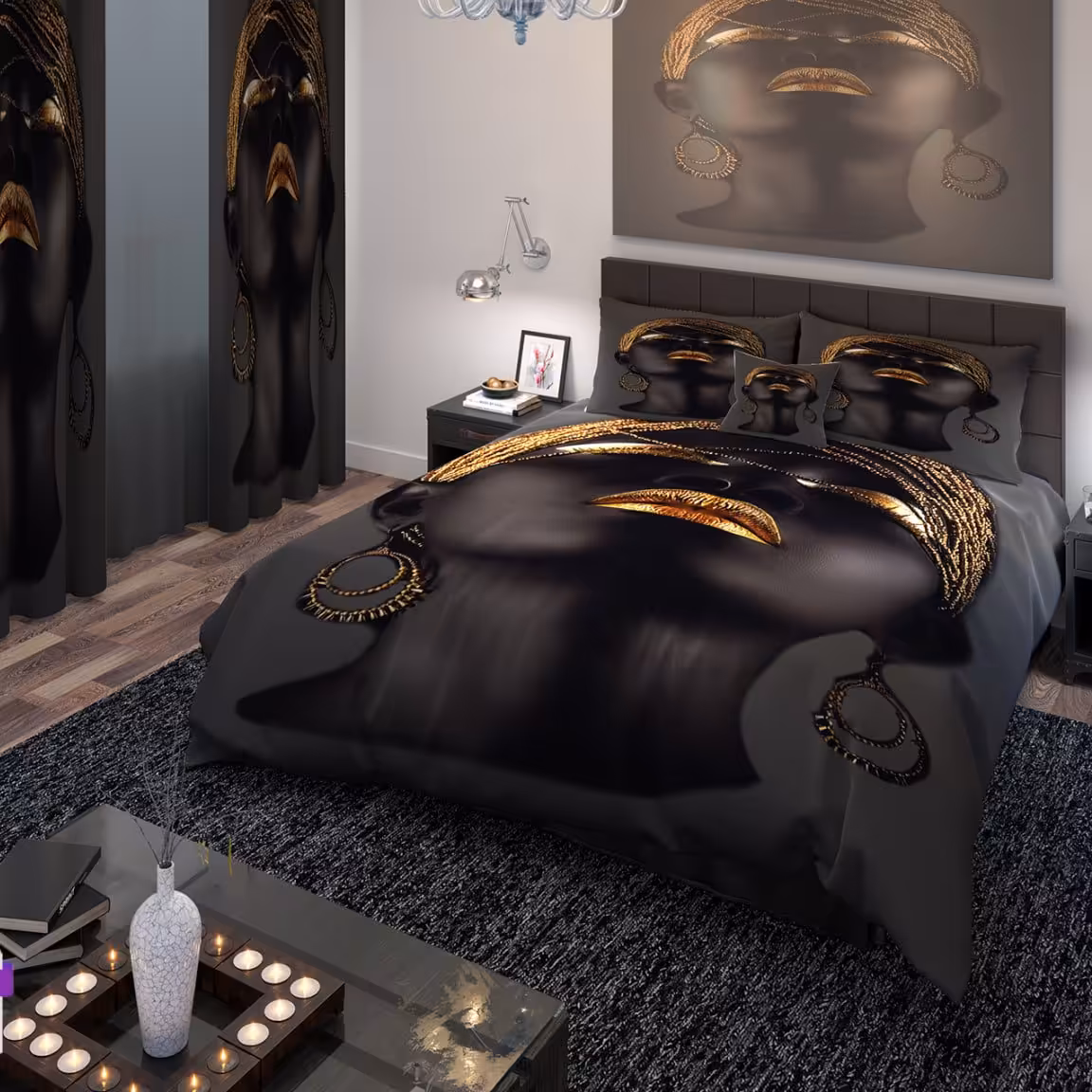 سرویس رو تختی دو نفره 6تیکه سه بعدی طرحهای زیبا ارزان ارسال رایگان 